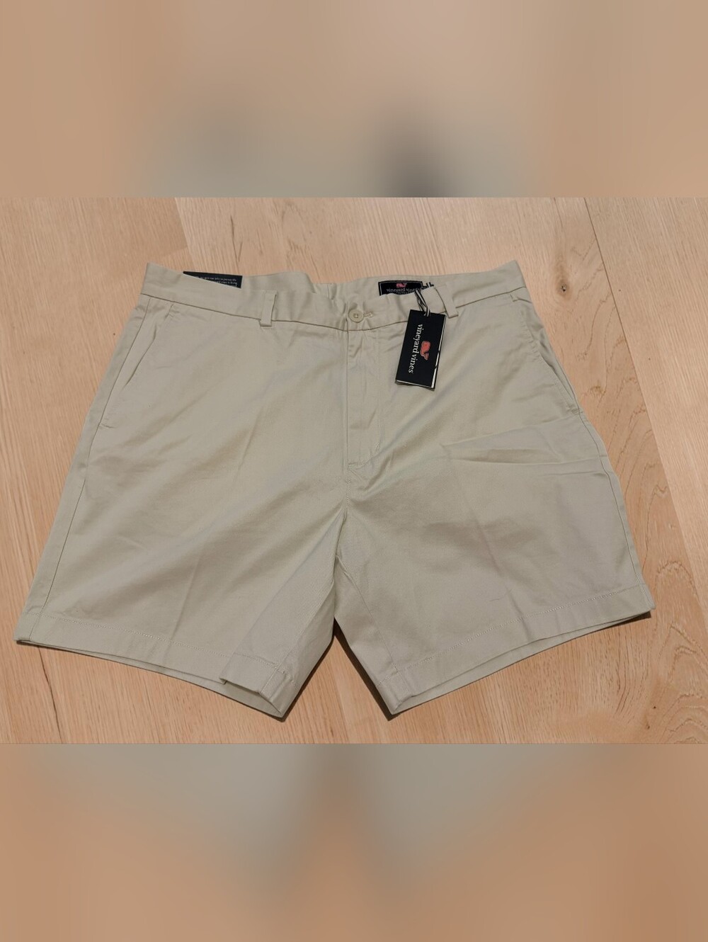 Vineyard Vines Breaker Shorts Men's 38 Stone Khaki Stretch Chino Shorts NWT